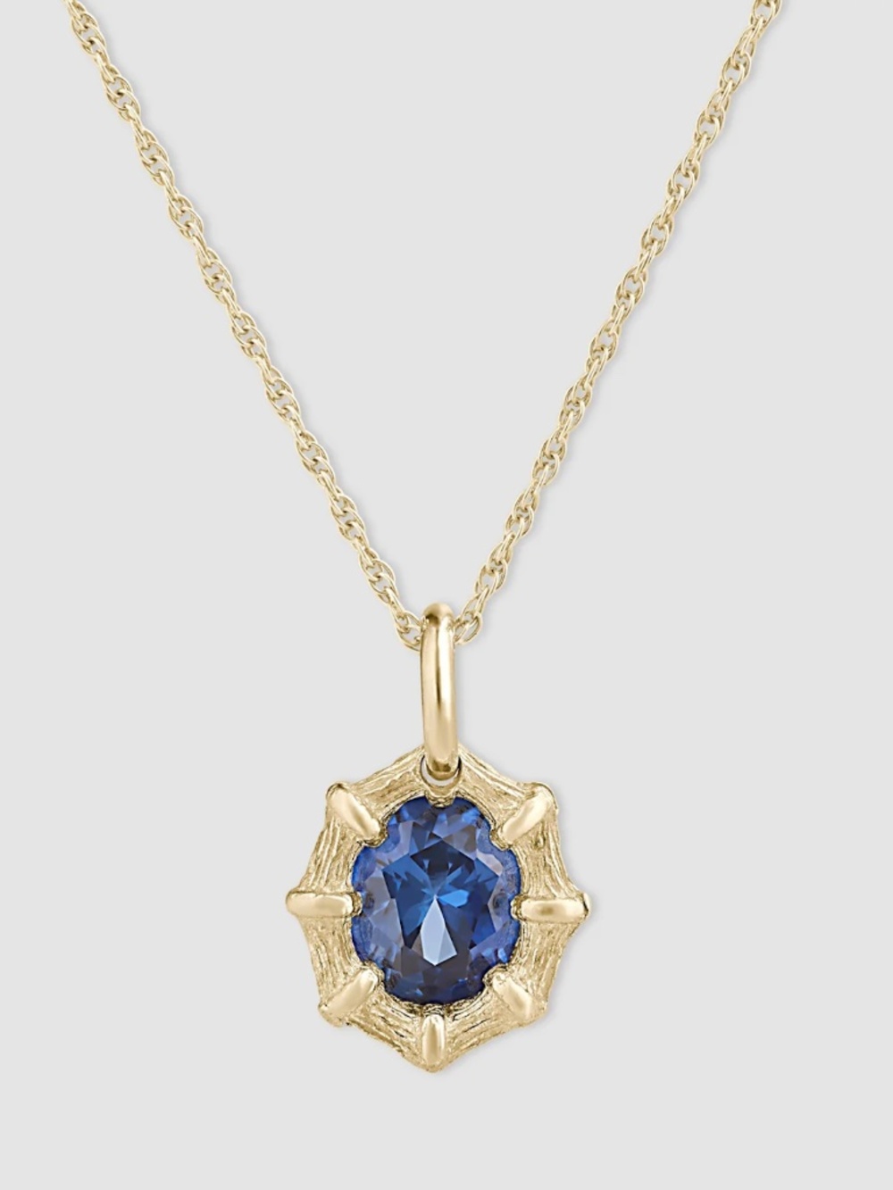 BLEUE BURNHAM Mini Bamboo Sapphire Pendant Necklace